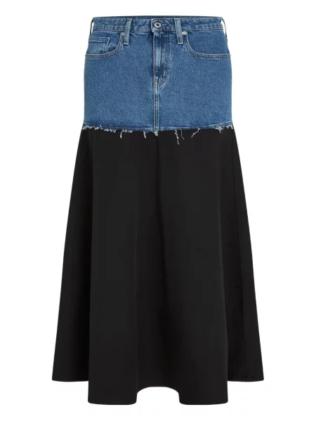 Fustă din denim Karl Lagerfeld Jeans albastru