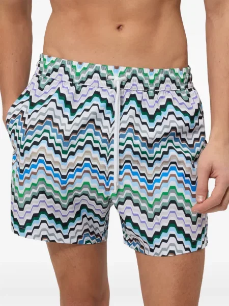 Slip de baie Missoni cu imagine alb