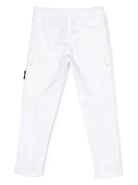 Spodnie cargo dziecięce Stone Island białe