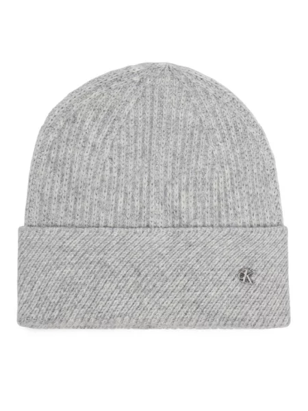 Calvin Klein czapka z wełną szara