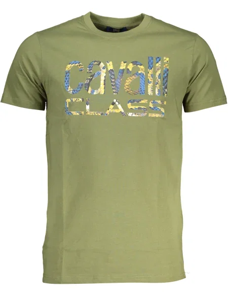 Tricou Cavalli Class scurt verde