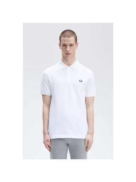 T-shirt FRED PERRY Plain Polo Short Sleeve Tee White M białe