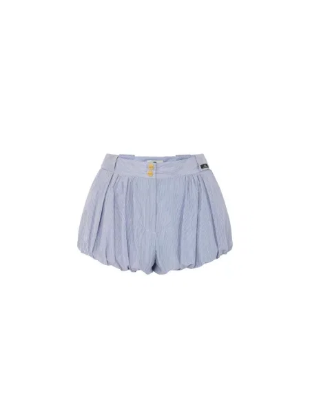 Szorty Elisabetta Franchi w paski niebieskie