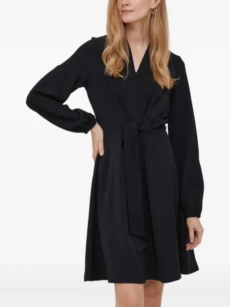 Rochie maxi Dkny lungă de costum negru