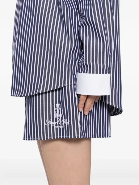 Ριγέ σορτς Sporty & Rich μπλε