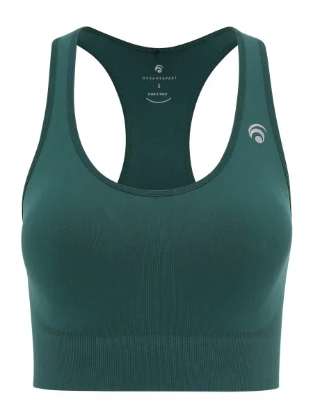 OCEANSAPART Sutien sport Beverly deschis / verde închis gri