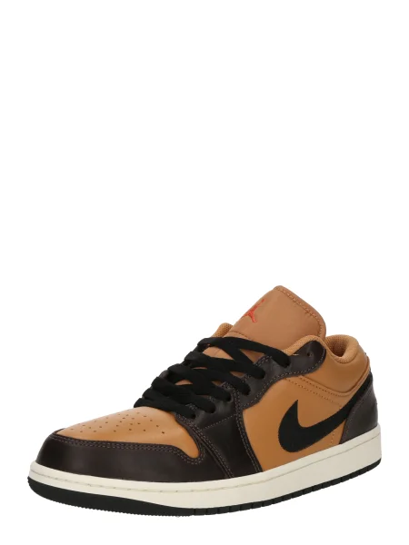Jordan Nízke tenisky AIR JORDAN 1 hrdzavohnedá / hnedá čierna
