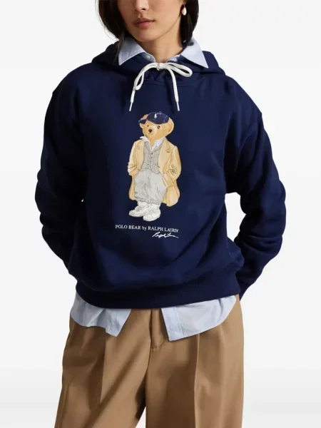Slip de baie Polo Ralph Lauren alergare cu cordon cu imagine alb