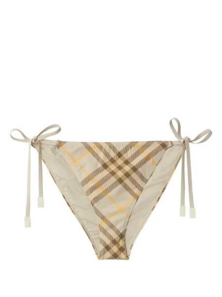 Bikini Burberry w kratkę z nadrukiem