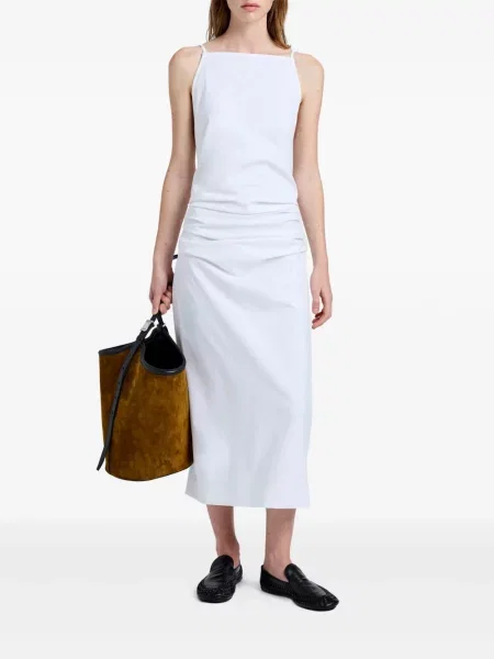 Rochie maxi Proenza Schouler de costum alb