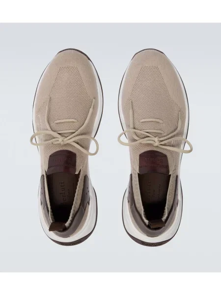 Sneakerși Berluti din piele bej