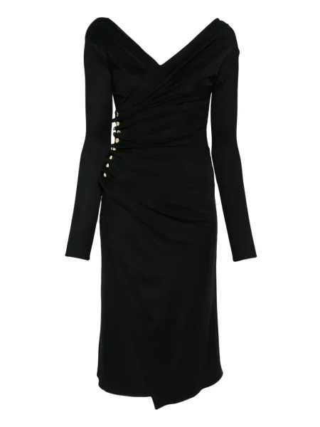 Rochie Elisabetta Franchi drapată de costum negru
