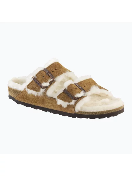 Tenisky Birkenstock z ovčí kůže hnědé