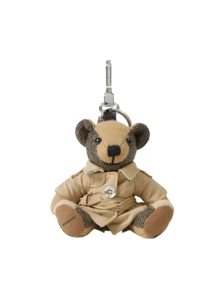 Trencz Burberry skórzany brązowy