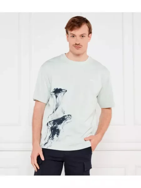 BOSS ORANGE Póló Te_Jellyfish | Relaxed fit narancsszínű