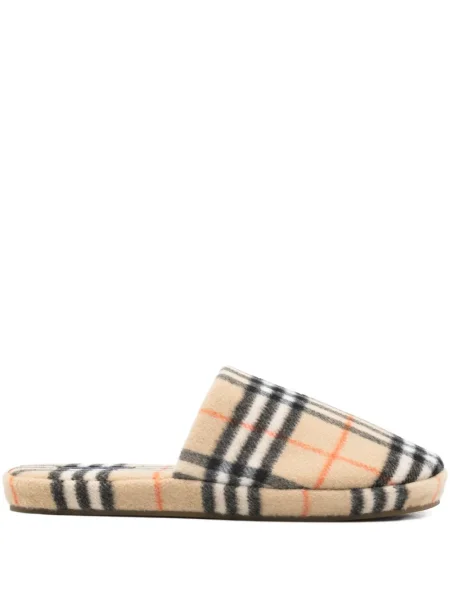 Карирани домашни пантофи Burberry