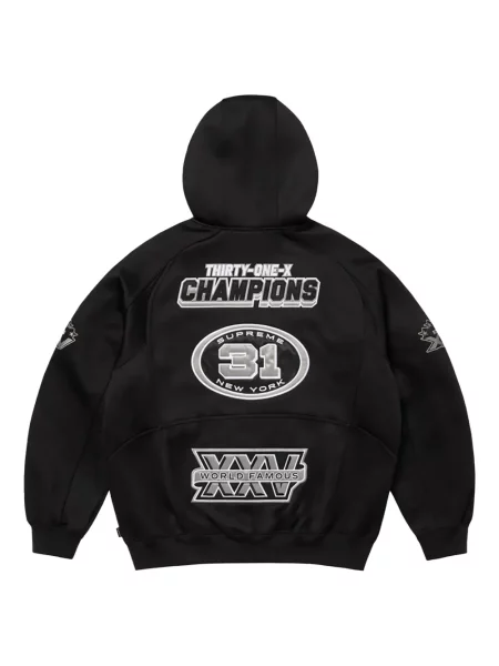 Hanorac cu glugă Supreme negru