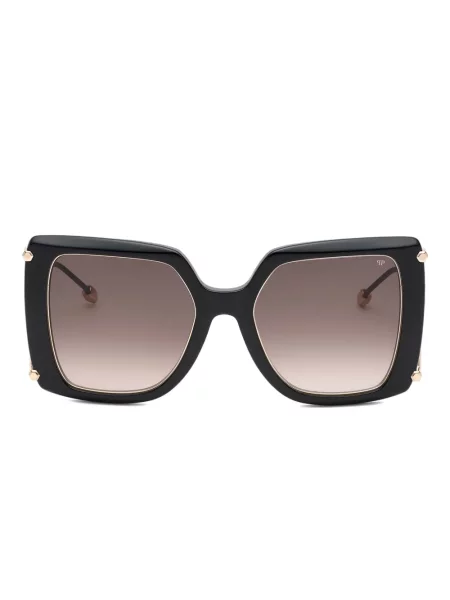 Ochelari de soare Philipp Plein Eyewear cu imprimeu geometric negru