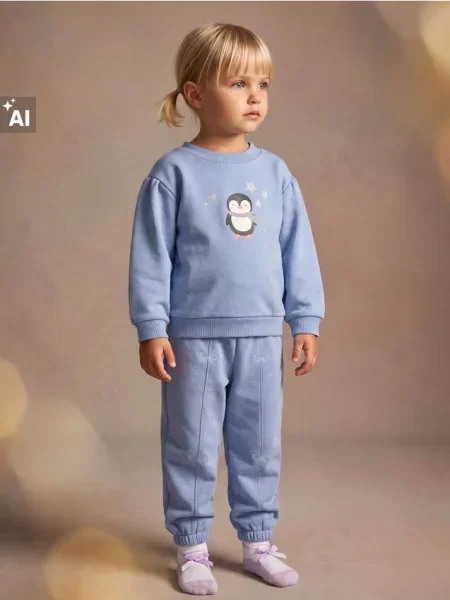 Sinsay Jogger kalhoty s příměsí bavlny modrá