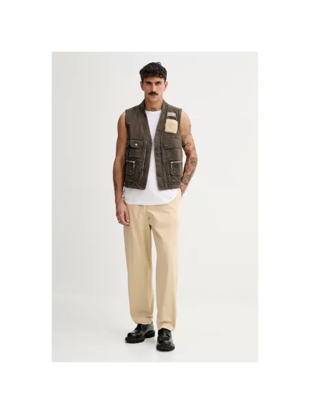 Kenzo bezrękawnik Multipocket Gilet brązowa