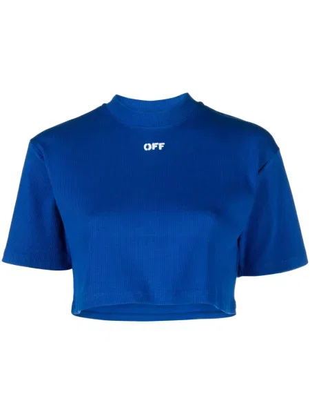 Decupat tricou Off-white cu imagine