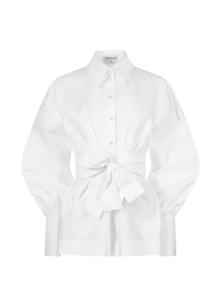 Koszula Mia Peculiar z rękawami balonowymi biała