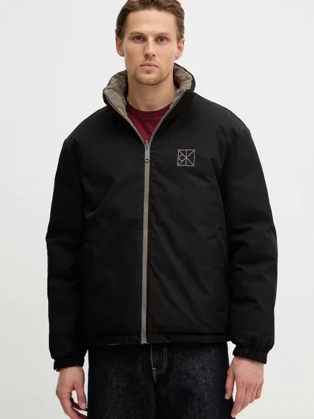 Calvin Klein Jeans geacă de puf cu două fețe verde