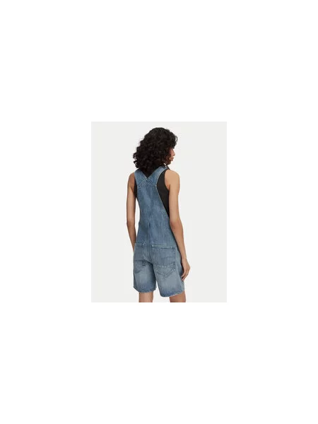 G-Star Raw Kelnės su petnešomis Loose Fit mėlyna