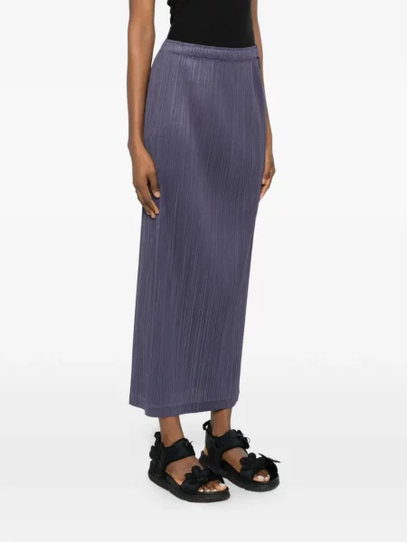 Fusta plisata Pleats Please Issey Miyake plisată violet