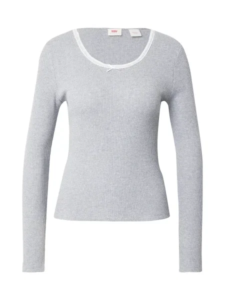 LEVI'S ® Tricou Dry Goods gri amestecat alb