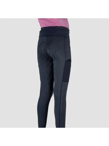 Dziewczęce legginsy jeździeckie Red Horse Mitsu czerwone