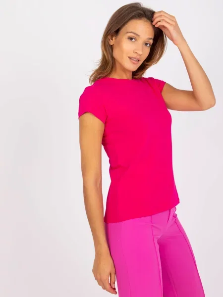 Tricou Fashionhunters fucsie