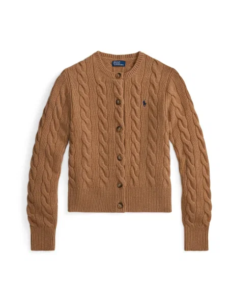 Polo Ralph Lauren Geacă tricotată cămilă maro