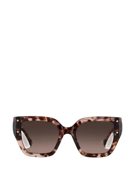 Ochelari de soare Carolina Herrera cu imprimeu geometric maro