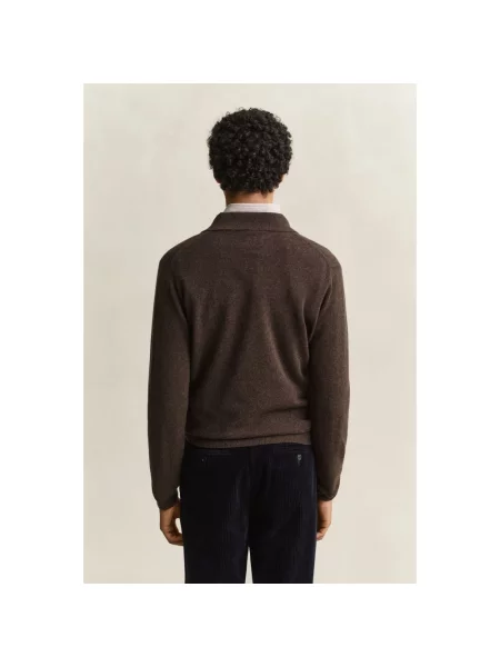 Sweter Gant wełniany brązowy