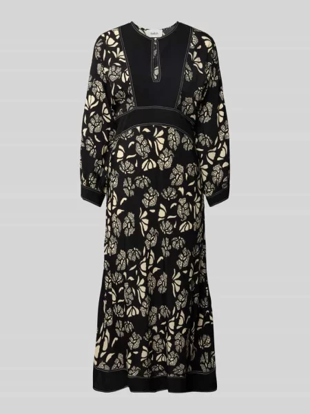 Długa sukienka z wycięciem w kształcie łezki model ‘DRESS AUDE’ Bash czarna