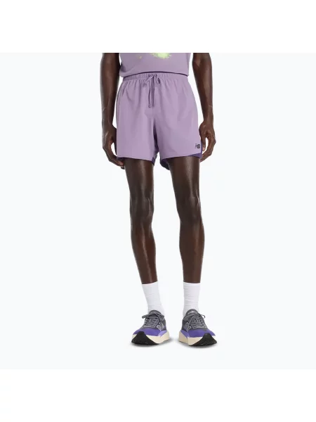 Мъжки шорти за бягане New Balance Run Essentials 5" candied violet виолетово
