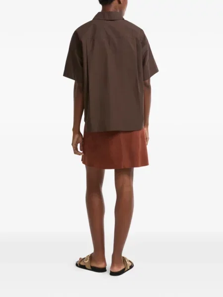 Reversibil fusta mini Yves Salomon maro