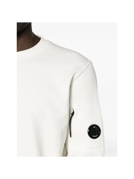Bluza C.p. Company z okrągłym dekoltem biała