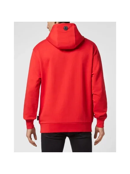 Bluza z kapturem Philipp Plein z kapturem czerwona