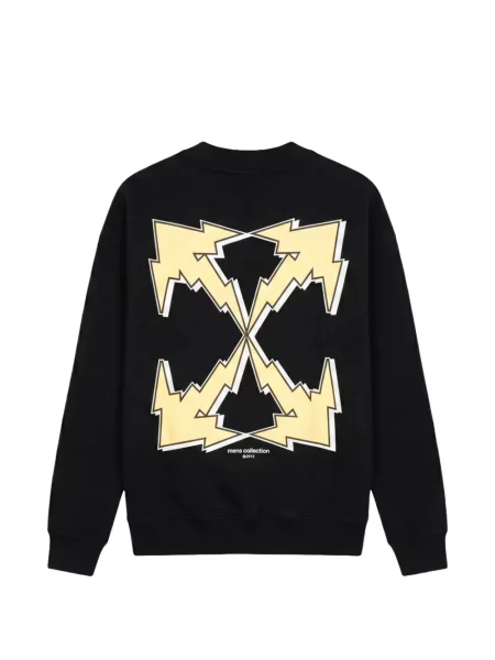 Hanorac Off-white cu imagine alb