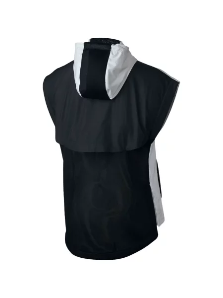 Trčanje majica s kapuljačom Nike od velura visoki struk crna