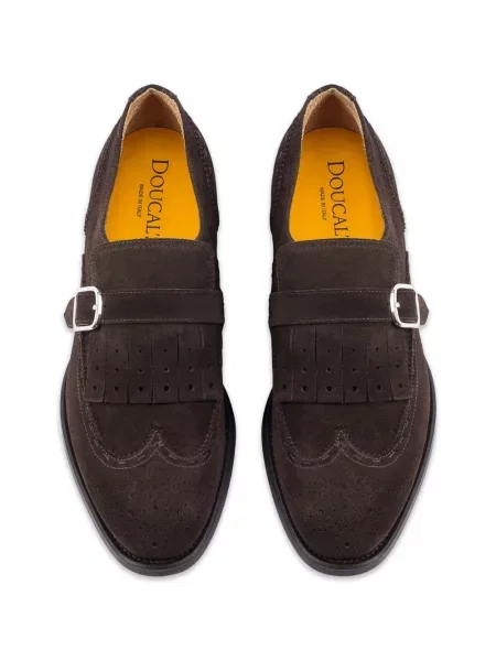 Pantofi monk Doucal's cu franjuri maro