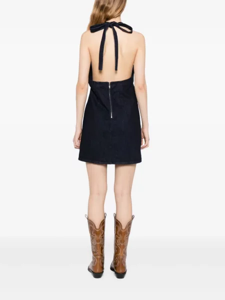 Rochie din denim Free People de costum albastru