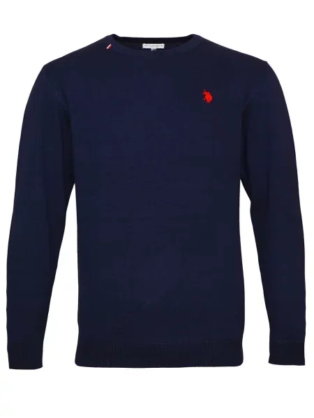 U.S. POLO ASSN. Pulover temno modra rdeča