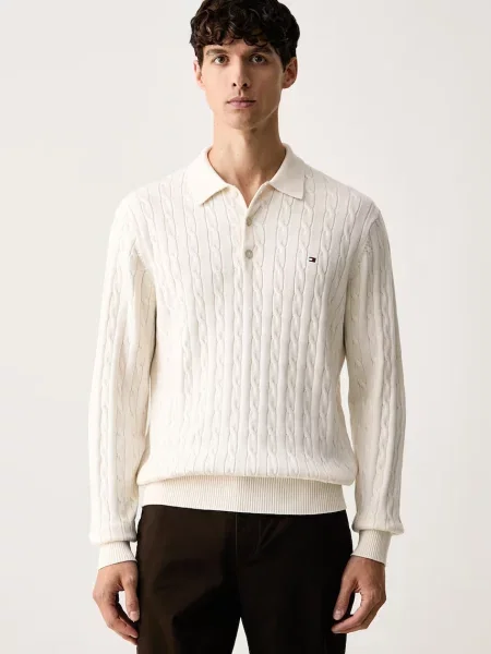 Tommy Hilfiger Pulover Classic Crem bej