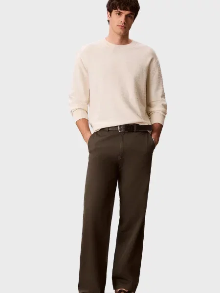 Штани Calvin Klein оливкові