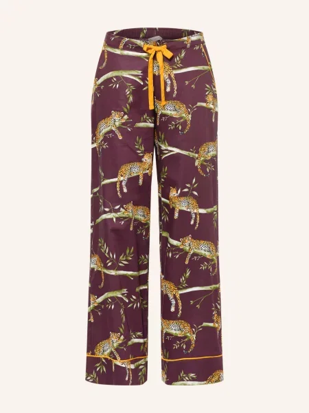 Cyberjammies Spací Kalhoty tmavě fialová / tmavě / zelená žlutá