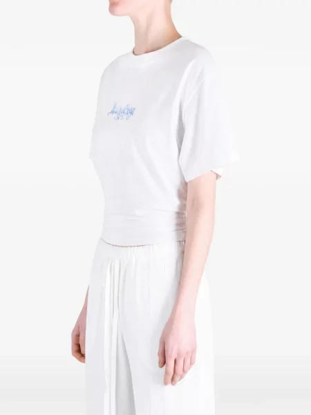 Tricou Balenciaga cu imagine alb
