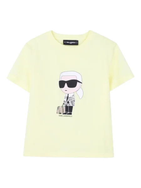 Dětské tričko Karl Lagerfeld žluté
